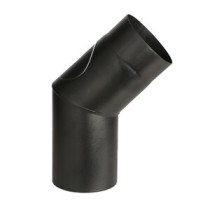 CURVA PORCELLANATA 45 C/ISPEZ  D 12CM NERO OPACO TOP