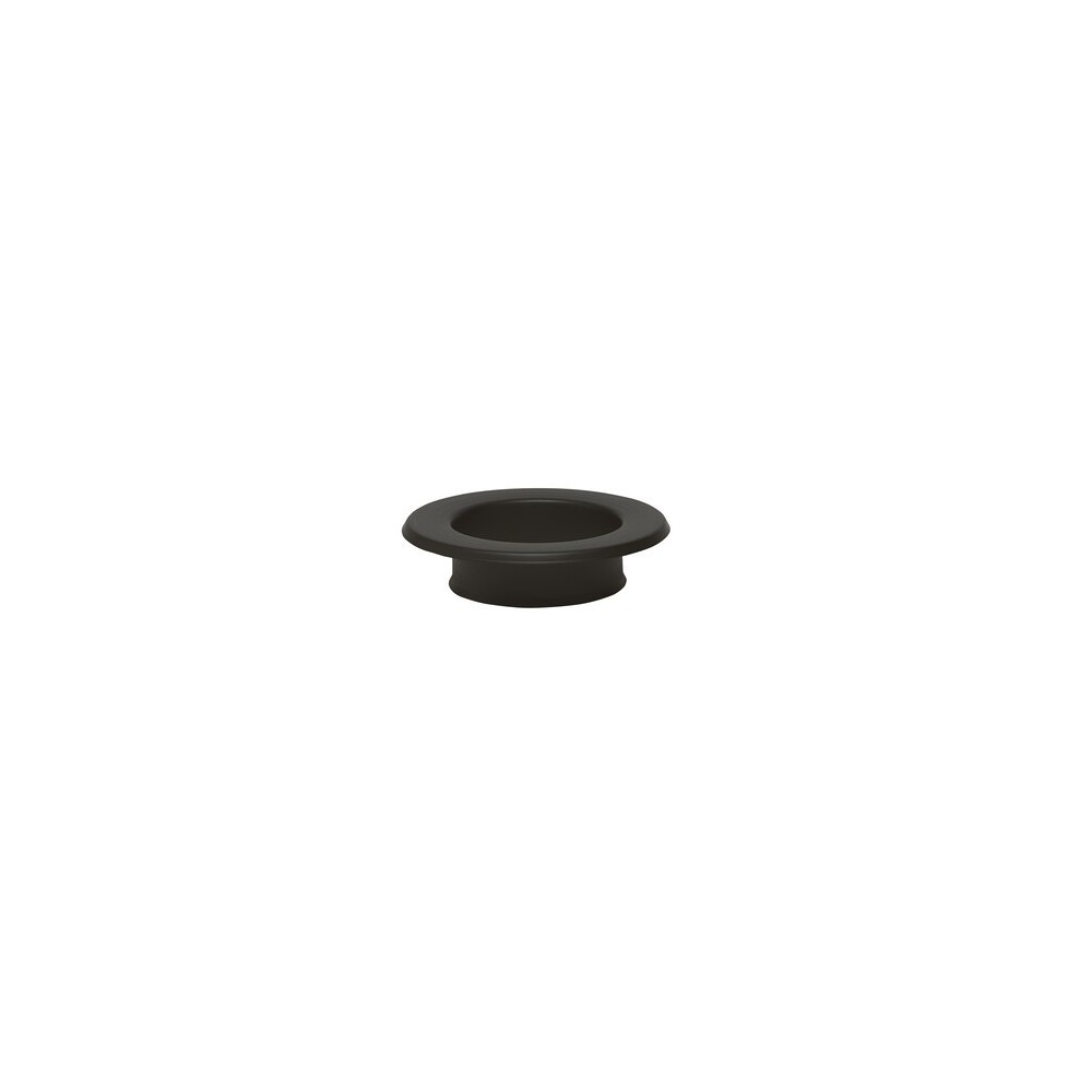 ROSONE P/STUFA A MURO D 12CM NERO ROSONE P/STUFA A MURO D 12CM NERO