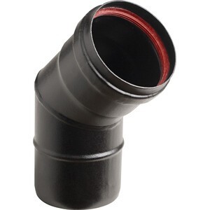 CURVA PORC 45 PELLET D 10 CM NERO OPACO AETERNUM