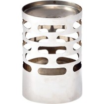 TERMINALE SCARICO PELLET INOX D  8 X H 14 CM AETERNUM