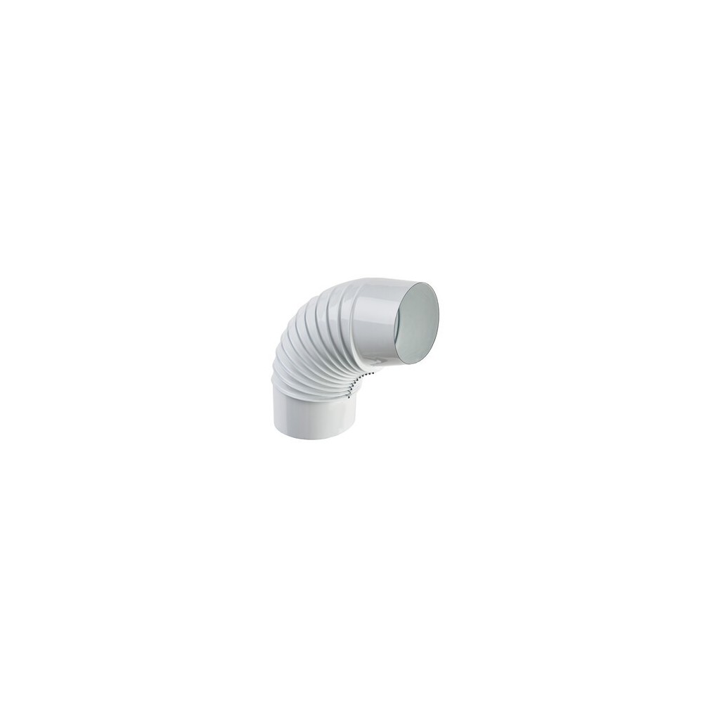 CURVA PORCELLANATA PIEGHETTATA 90 D 10CM BIANCO CLASSIC CURVA PORCELLANATA PIEGHETTATA 90 D 10CM BIANCO CLASSIC