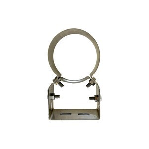 C COLLARE INOX C/STAFFA P/TUBO D 8 CM