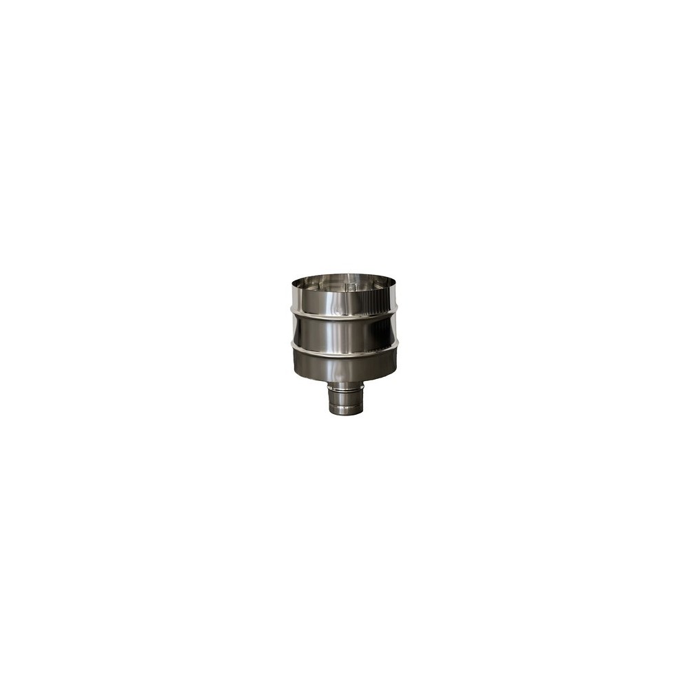 C FUMAIOLO A BOTTE INOX TONDO INOX D 25CM