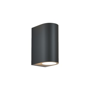 APPLIQUE DRAPION 15X7X9,5CM NERO GU10 2X5W