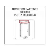 R TRAVERSO BATTENTE X PORTA MOD MICROTEC FRASSINO/BIANCO CM.210X80
