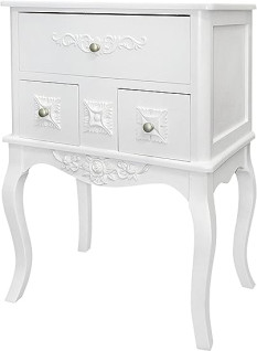CLASSIC STYLE BEDSIDE TABLE 3 DRAWERS 83x59x38CM
