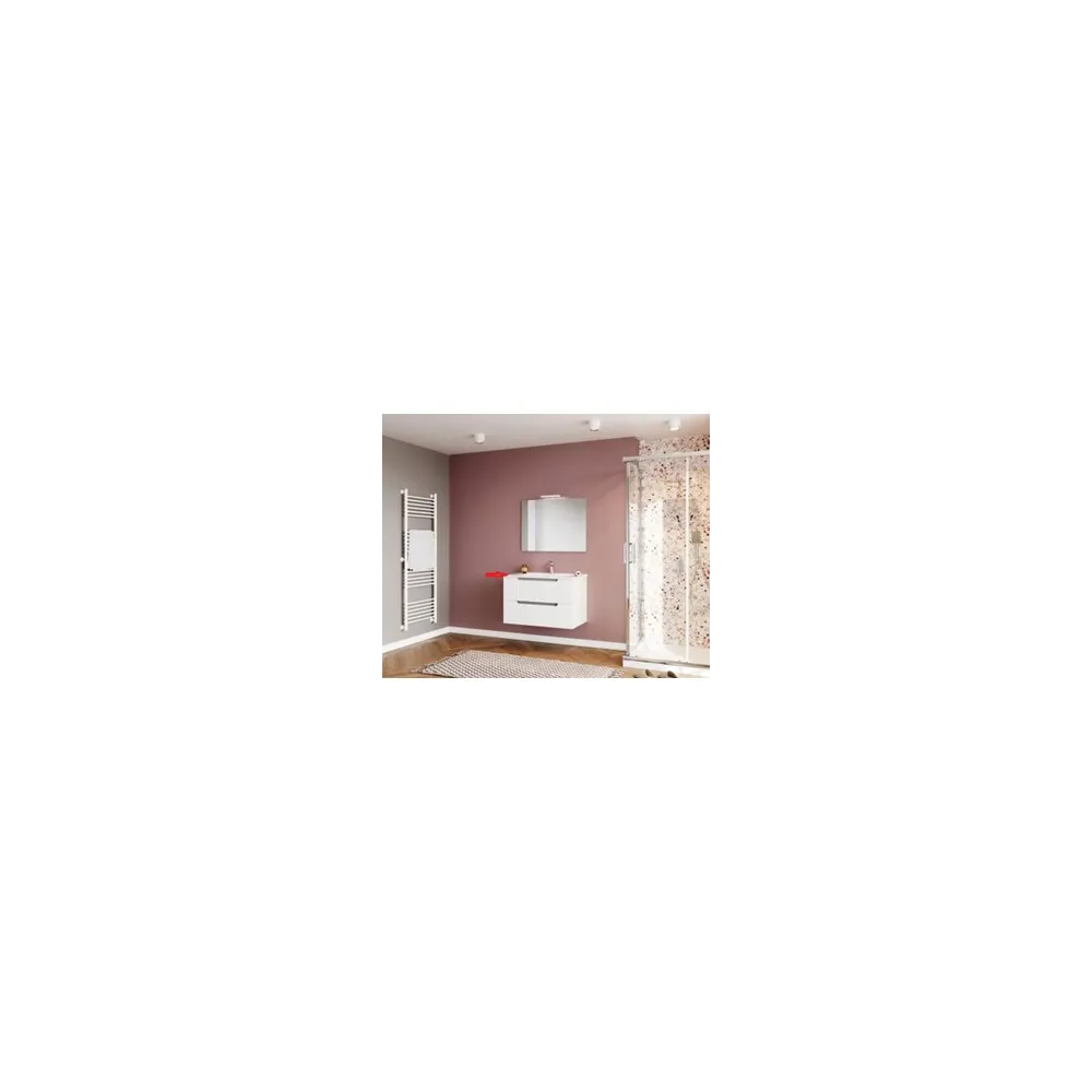 R LAVABO X MOBILE BAGNO IBIZA 80 SOSPESO 2 CASSETTI BIANCO