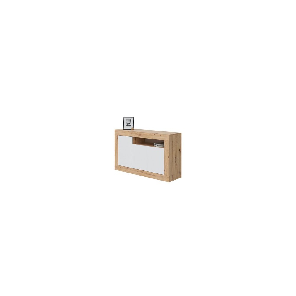 MADIA 3 ANTE 144X42X87 CM BIANCO ROVERE