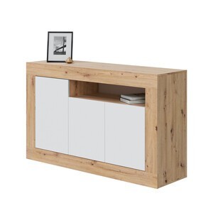 MADIA 3 ANTE 144X42X87 CM BIANCO ROVERE