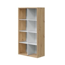 LIBRERIA 71X33X137 CM  BIANCO ROVERE