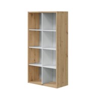 LIBRERIA 71X33X137 CM  BIANCO ROVERE
