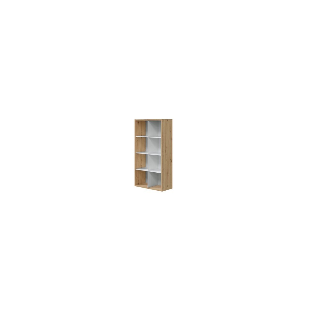 LIBRERIA 71X33X137 CM  BIANCO ROVERE