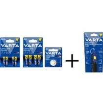 VARTA KIT 90  BATT. LONGLIFE POWER +TORCIA OMAG