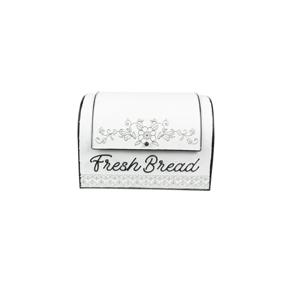CASSETTA PORTA PANE FLOWER BREAD IN META
