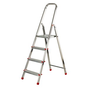 SCALA PER USO DOMESTICO 6 gradini - altezza cm. 122 (pedana) / 184 (totale)