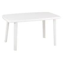 TAVOLO IN POLIPROPILENE CAYMAN BIANCO  140x90Xh CM