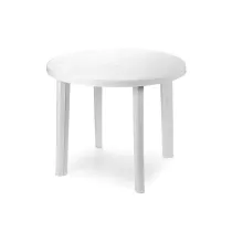 TAVOLO POLIPROPILENE TONDO D.CM 90 H.72 BIANCO