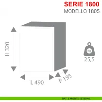 CASSAFORTE CON CHIAVE DOPPIA MAPPA 'BASIC PLUS 1800' ALP - cm 32 x 49 x 19,5 CASSAFORTE CON CHIAVE DOPPIA MAPPA 'BASIC PLUS 1800' ALP - cm 32 x 49 x 19,5