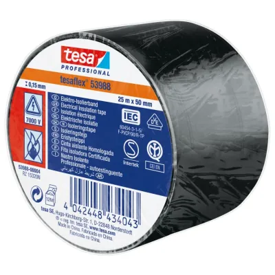NASTRO ISOLANTE 'PROFESSIONAL 53988' mm. 50 x 25 mt - nero (4 PZ)
