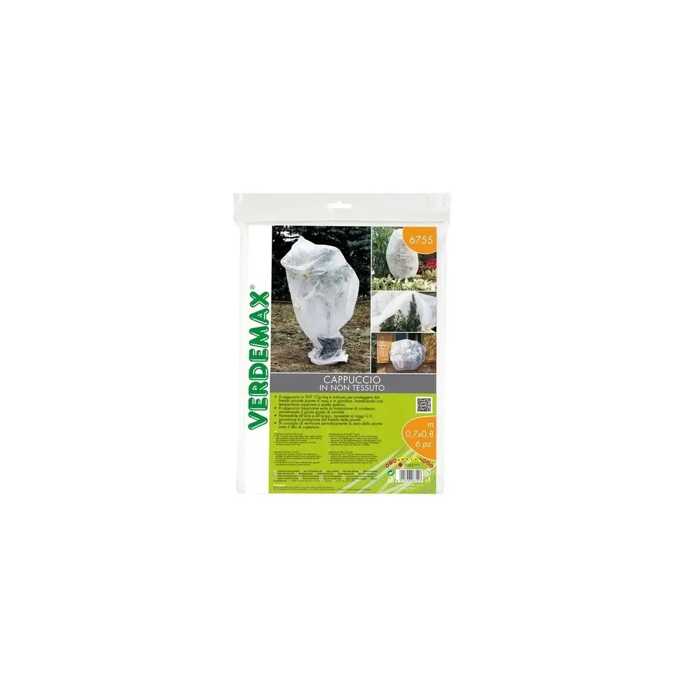 CAPPUCCIO ANTIGELO IN TNT 17G/M2 0,7X0,8 M CF 6 PZ CAPPUCCIO ANTIGELO IN TNT 17G/M2 0,7X0,8 M CF 6 PZ