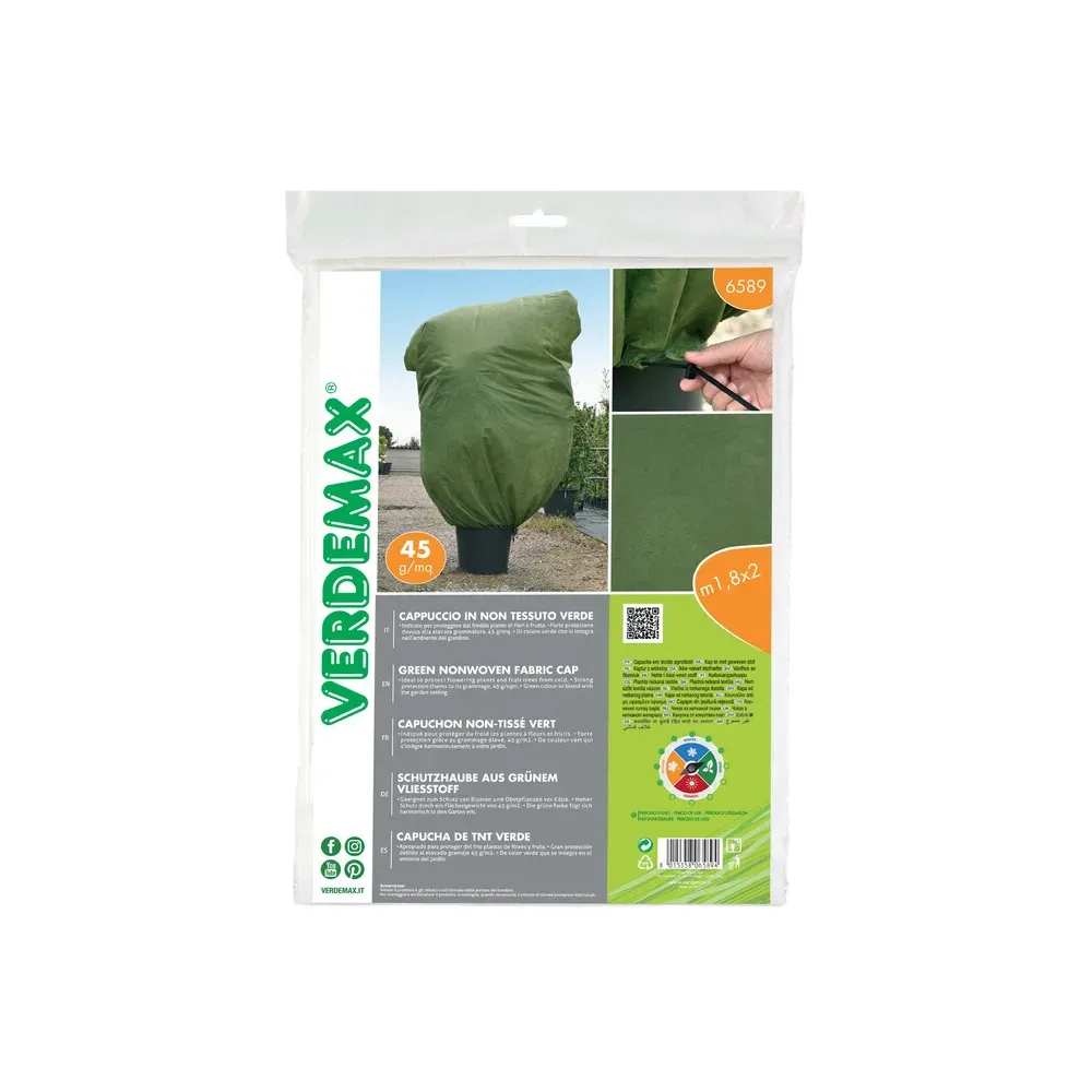CAPPUCCIO ANTIGELO IN TNT 45G/M2 1,8X2,0 M VERDE