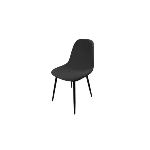 SEDIA VILLA GRIGIO SCURO TESSUTO BOUCLE (4,0 pz)
