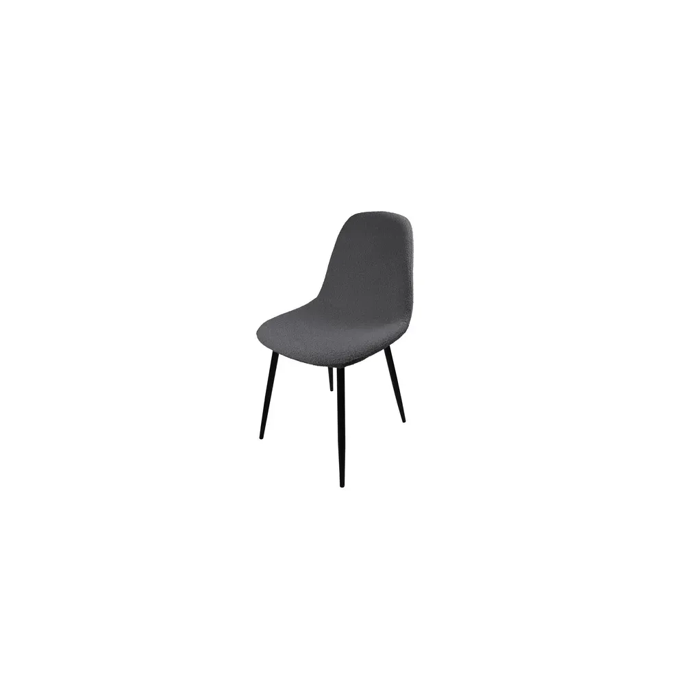 SEDIA VILLA GRIGIO MEDIO TESSUTO BOUCLE (4,0 pz)