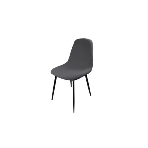 SEDIA VILLA GRIGIO MEDIO TESSUTO BOUCLE (4,0 pz)