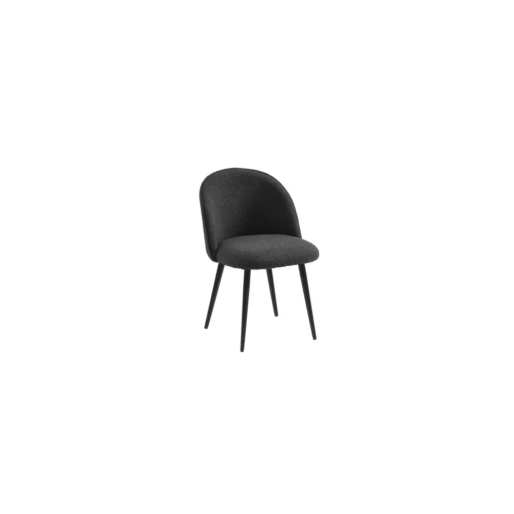 SEDIA PALOMA GRIGIO SCURO TESSUTO BOUCLE (4,0 pz)