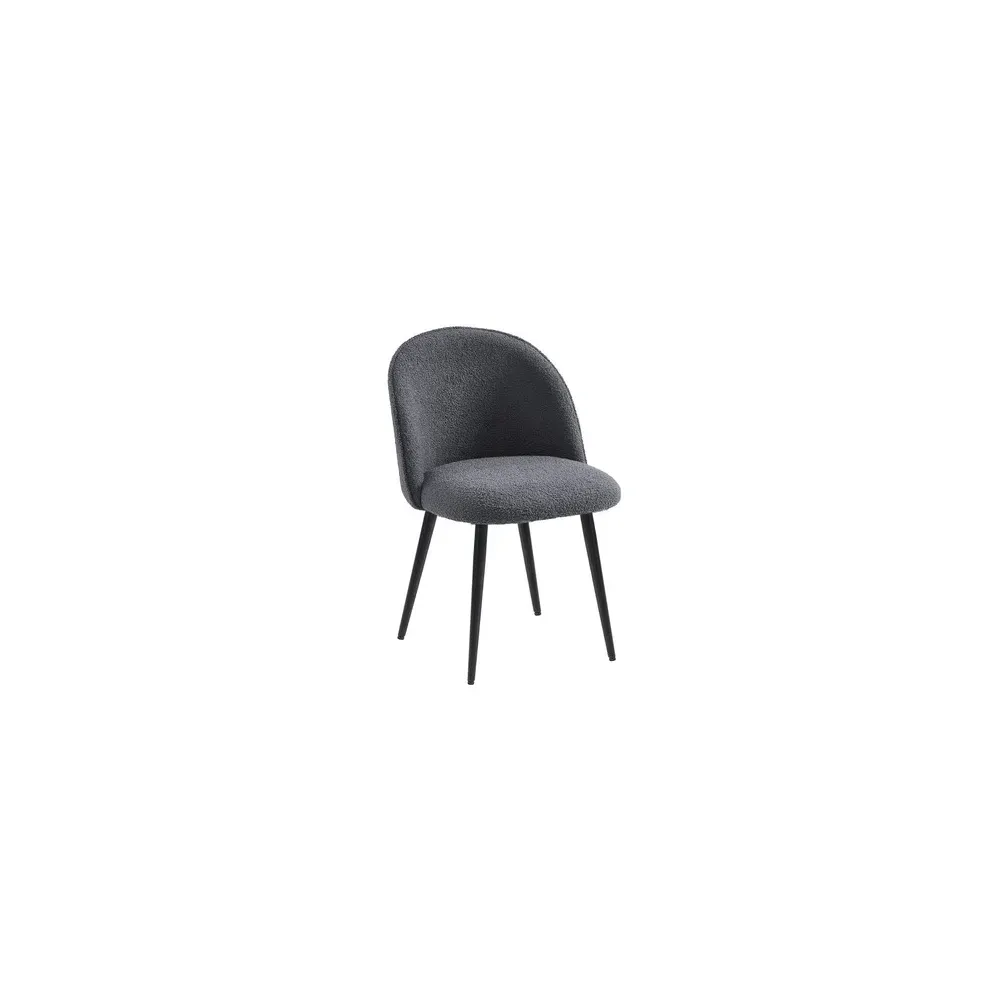 SEDIA PALOMA GRIGIO MEDIO TESSUTO BOUCLE (4,0 pz)