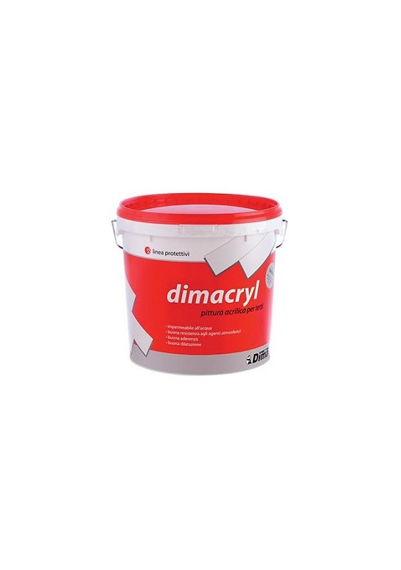 Peinture blanche pour membranes Dimacryl 13 litres.