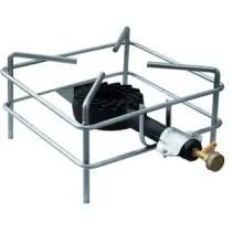 FORNELLONE A GAS FOX 30X30 CM CROMATO (2,0 pz)