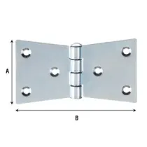 BL CERNIERA CODA DI RONDINE 4  FORI 110X55 MM 2 PZ