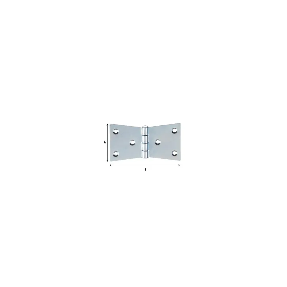 BL CERNIERA CODA DI RONDINE 4  FORI 110X55 MM 2 PZ