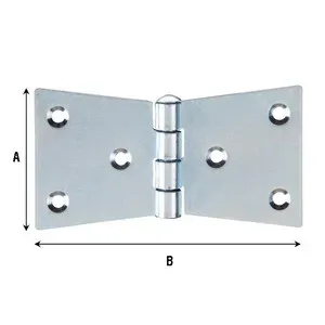 BL CERNIERA CODA DI RONDINE 4  FORI 110X55 MM 2 PZ