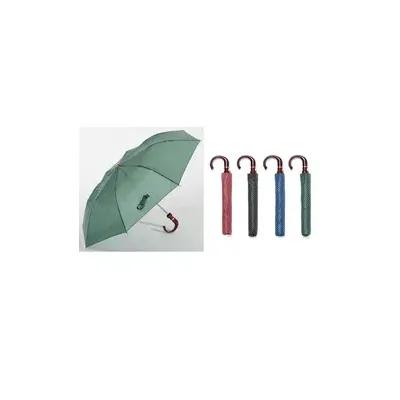 OMBRELLO AUTOMATICO PIEGHEVOLE 2 SEZIONI ASSORTITO (12,0 pz)