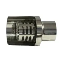 C TERMINALE INOX ORIZZONTALE D 8 CM