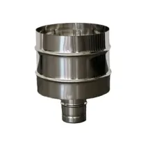 C FUMAIOLO A BOTTE INOX TONDO INOX D 20CM