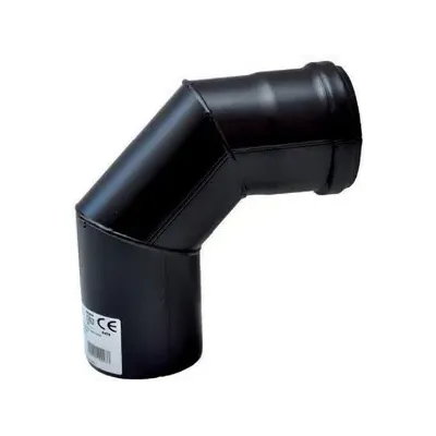 C CURVA A 90 P/STUFA A PELLET D  8 CM