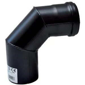 C CURVA A 90 P/STUFA A PELLET D  8 CM
