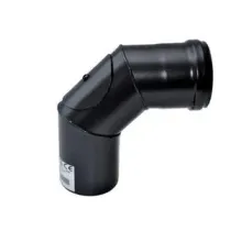 C CURVA A 90 P/STUFA A PELLET C/ISPEZ D 10 CM