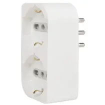 ADATTATORE SPINA 16A  2 PRESE UNIVERSALI SALVASPAZ
