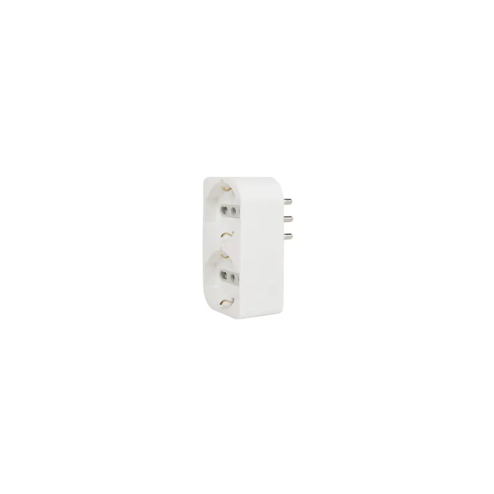 ADATTATORE SPINA 16A 2 PRESE UNIVERSALI SALVASPAZ ADATTATORE SPINA 16A 2 PRESE UNIVERSALI SALVASPAZ