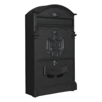 C CASSETTA POSTALE REGIA NERO 9005 25,5X9X41CM