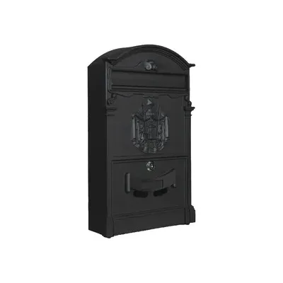 C CASSETTA POSTALE REGIA NERO 9005 25,5X9X41CM