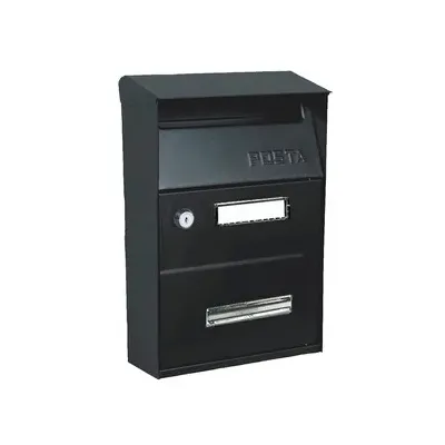 C CASSETTA POSTALE AUSTRIA NERO 9005 21.5X10.5X32CM