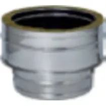 C RACCORDO INOX DA MONO A DOP PARETE D15/20CM