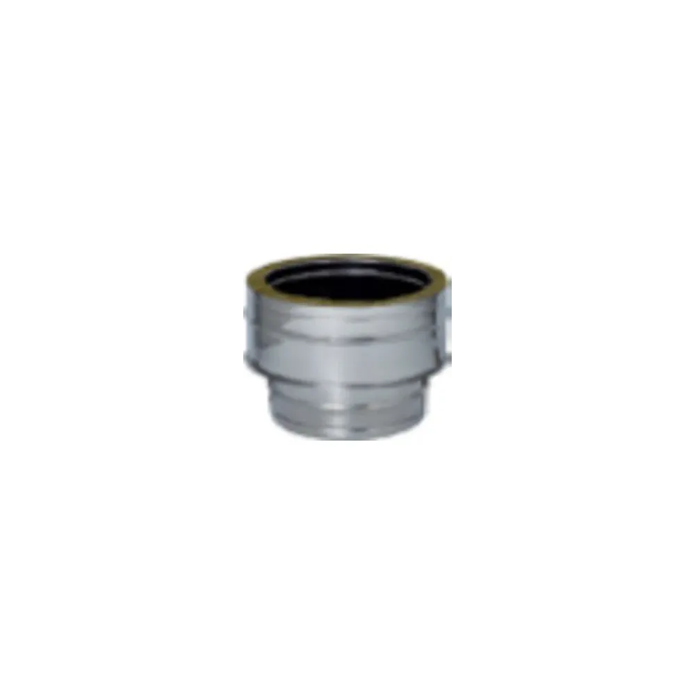 C RACCORDO INOX DA MONO A DOP PARETE D15/20CM