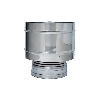 C FUMAIOLO A BOTTE INOX DOP PARETE D  8/13CM