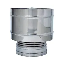 C FUMAIOLO A BOTTE INOX DOP PARETE D 25/30CM